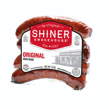Load image into Gallery viewer, Shiner Smokehouse Smoked Sausage Original Flavor Links