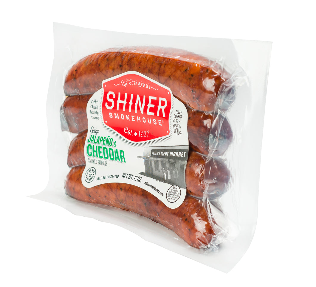 Shiner Smokehouse Spicy Jalapeño & Cheddar Smoked Sausage