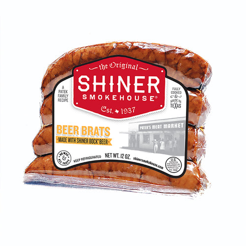 Shiner Smokehouse Beer Brats made with Shiner Bock Beer