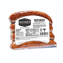 Load image into Gallery viewer, Shiner Smokehouse Beer Brats made with Shiner Bock Beer