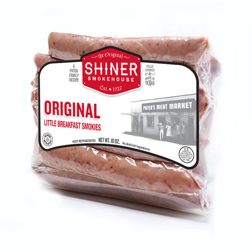 Shiner Smokehouse Smoked Sausage Original Breakfast Smokies